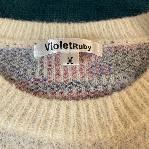 Violet Ruby Med Woman's Round Hem Bottom Cream Color SUPER Soft Speckled Colors - Picture 3 of 8